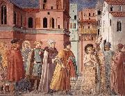 Scenes from the Life of St Francis (Scene 3, south wall) sdg, GOZZOLI, Benozzo